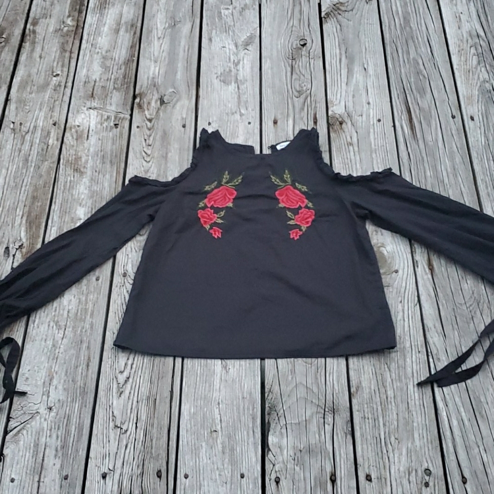 Night Out Black Blouse